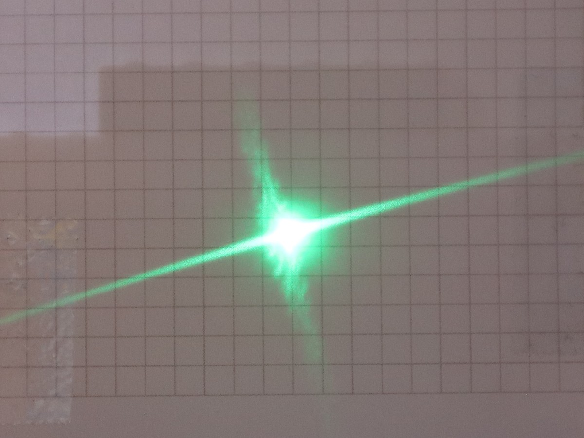 Laser-Beugungsexperiment – Forschung bei Strom-los
